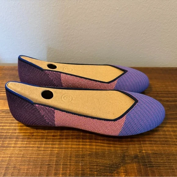 Stylish Purple and Pink Women's Flats - Picture 8 of 9